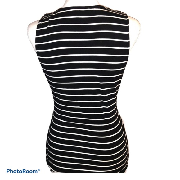 WHBM RUFFLE STRETCH Sleeveless blouse - Picture 3 of 5